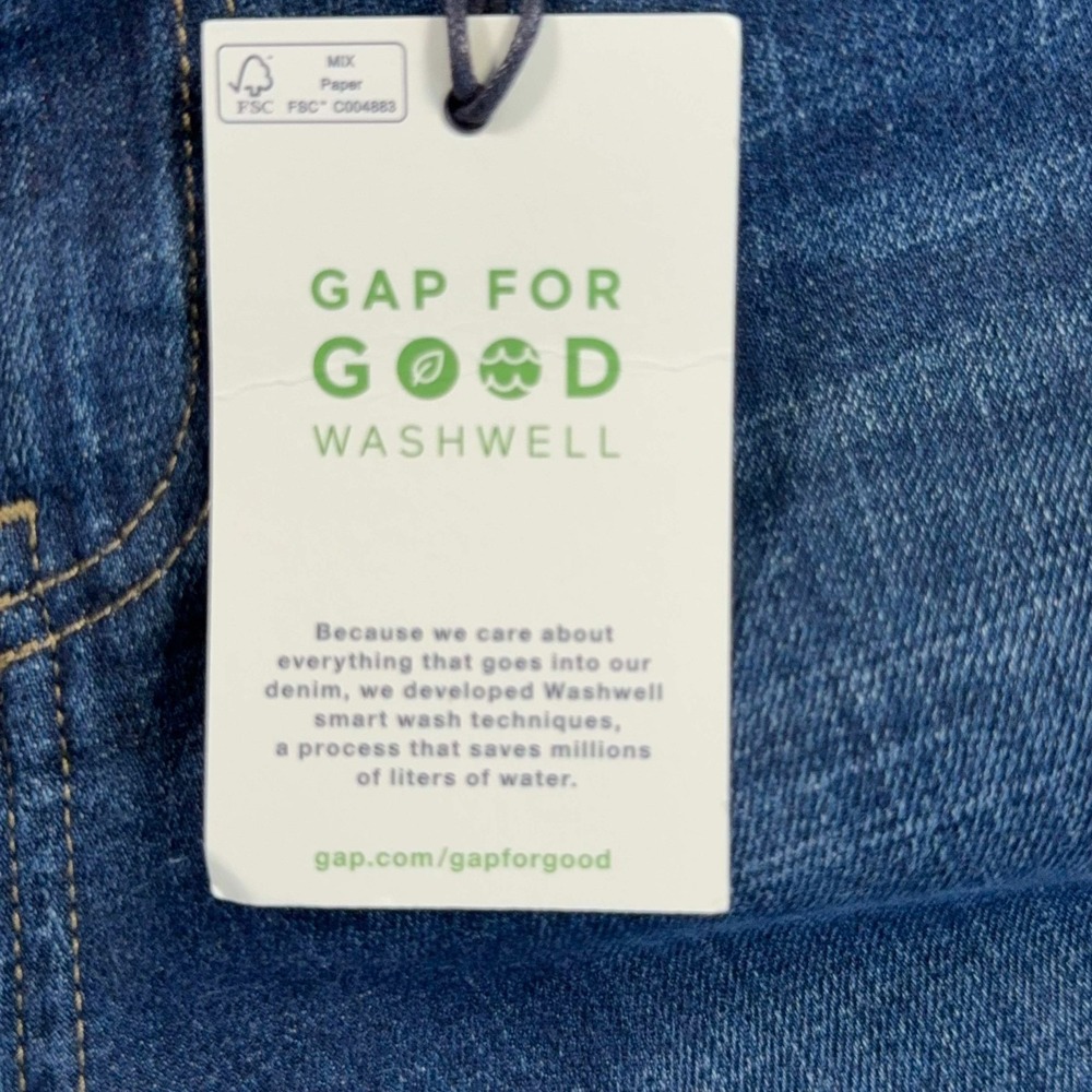 Gap 1969 Real Straight Jeans Women 29R Dark Indigo Mid Rise 31x30 NWT - Picture 7 of 12